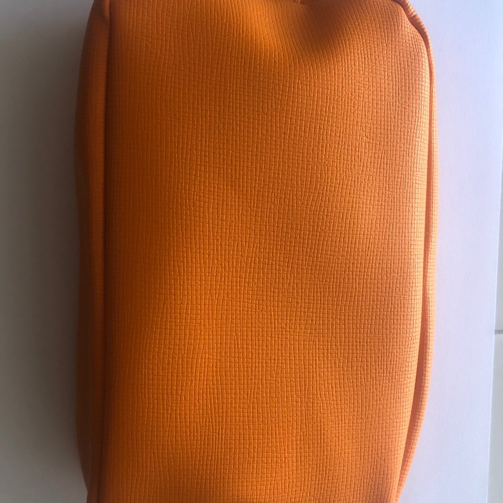 Orange Lancôme Makeup Bag